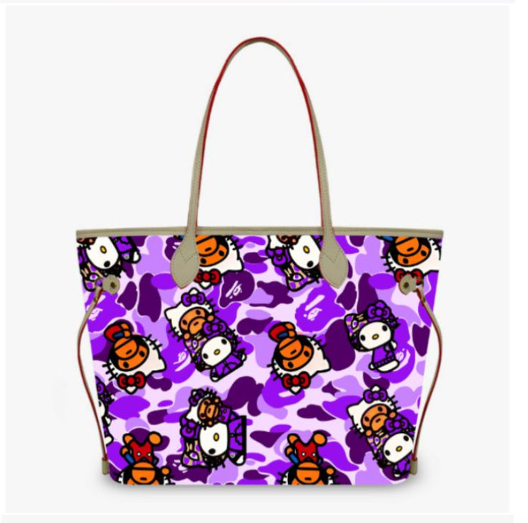 H Kitty x Milo Purple Camo Tote Bag
