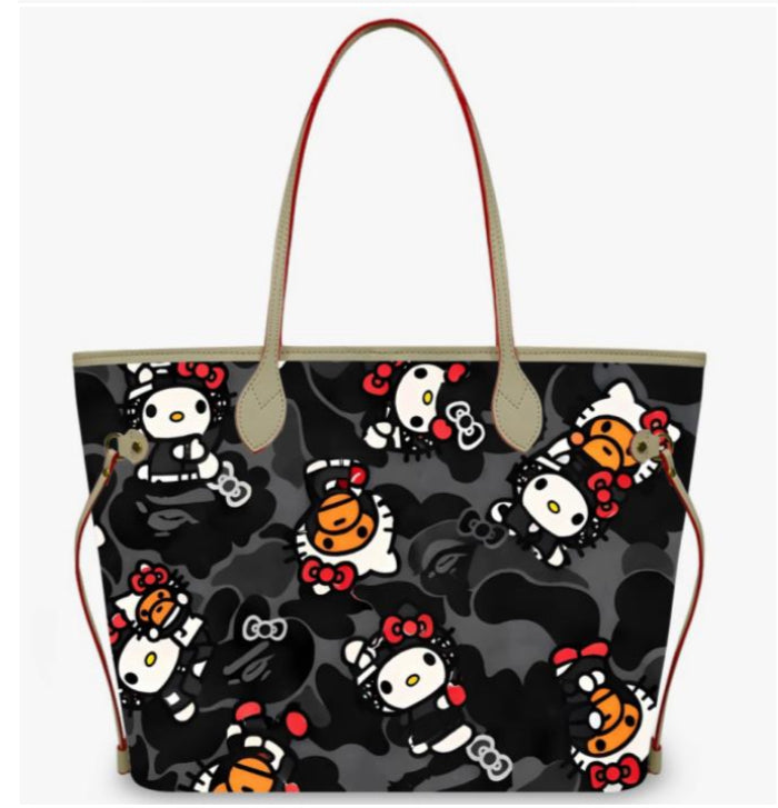 H Kitty x Milo Black Camo Tote Bag