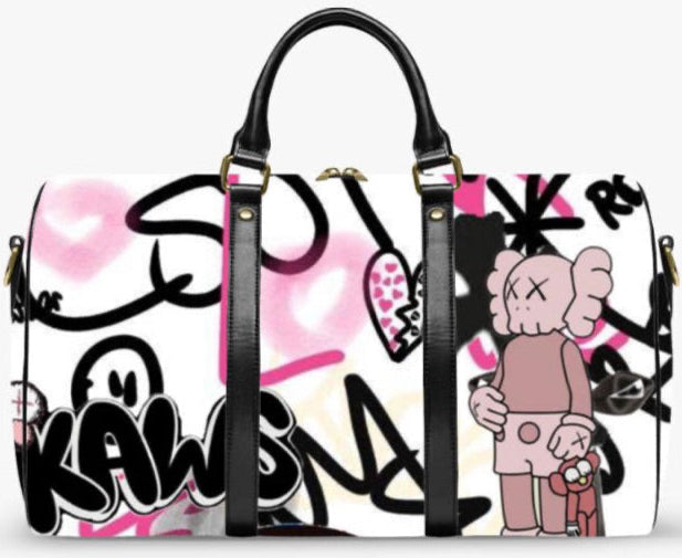 White x Black x Pink Kaw Duffle Bag
