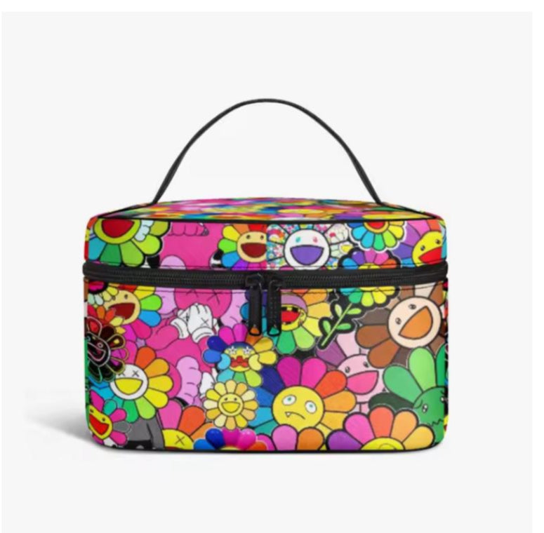 Multicolored Sunflower Vanity Bag
