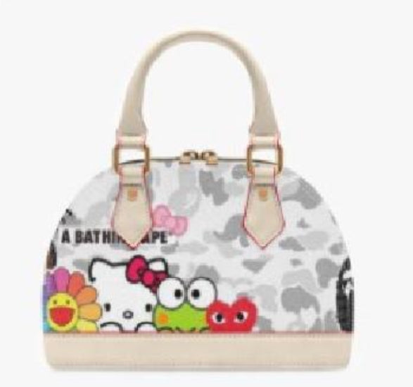 H Kitty & Friends White Camo Shell Bag