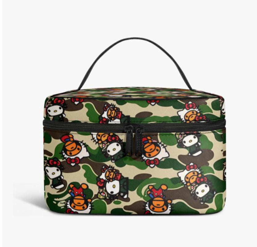 H Kitty x Milo Green Camo Vanity Bag