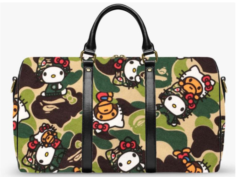 Green Camo H Kitty x Milo Duffle Bag