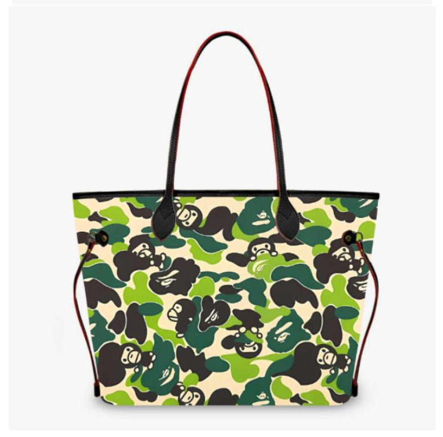 Green Camo Tote Bag