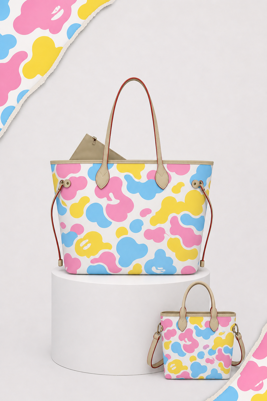 Ape Pastel Tote Bag “ Mano “