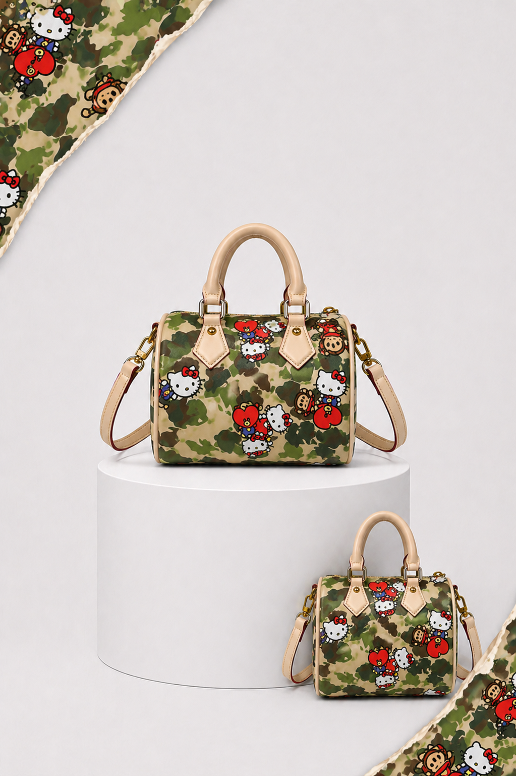 Green Camo x H Kitty Bag