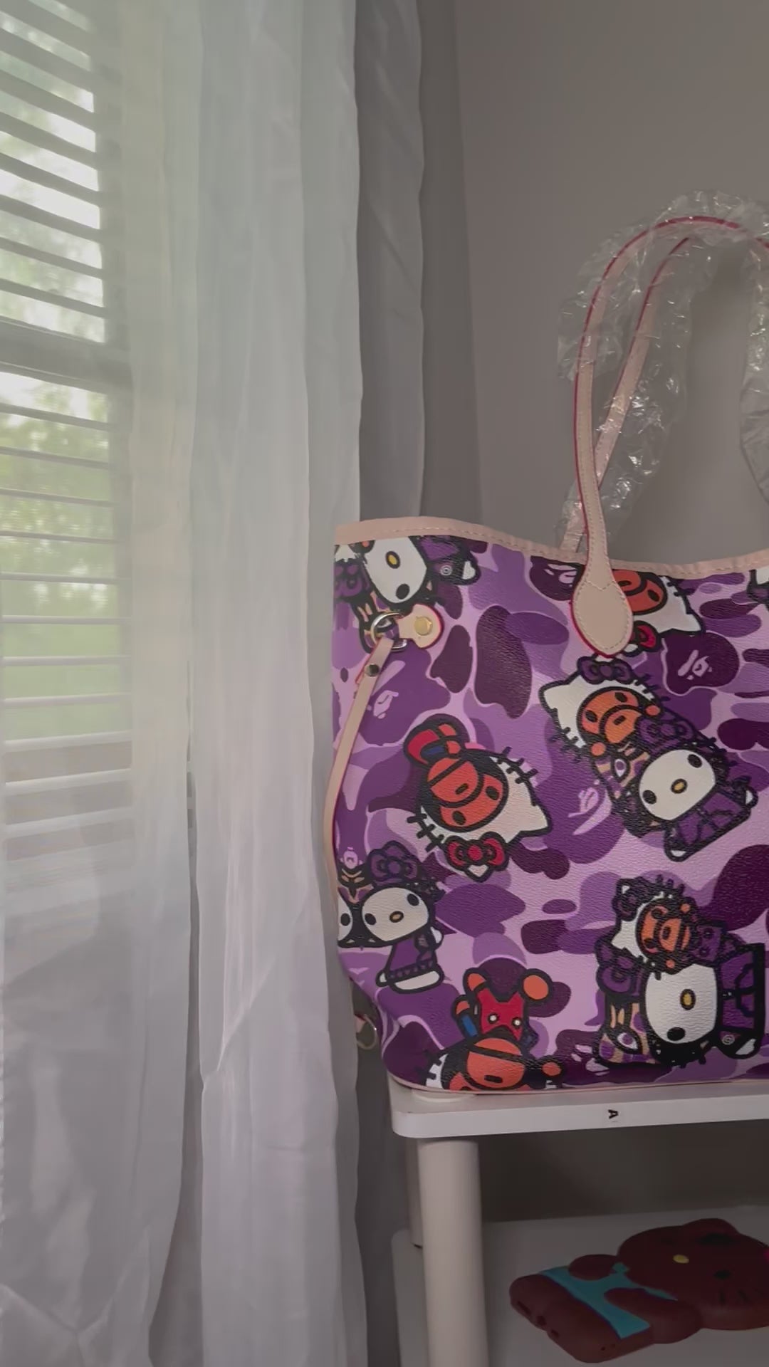 Purple HK Tote Bag